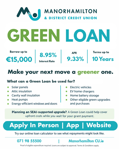 Green Loan Manorhamilton Credit Union